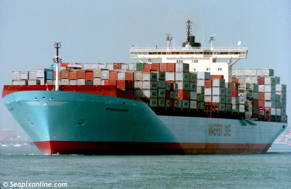 Sovereign Maersk, MSC Domna X 9120841 ID 3873